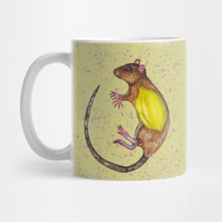 Rat or mouse with lemon Mug